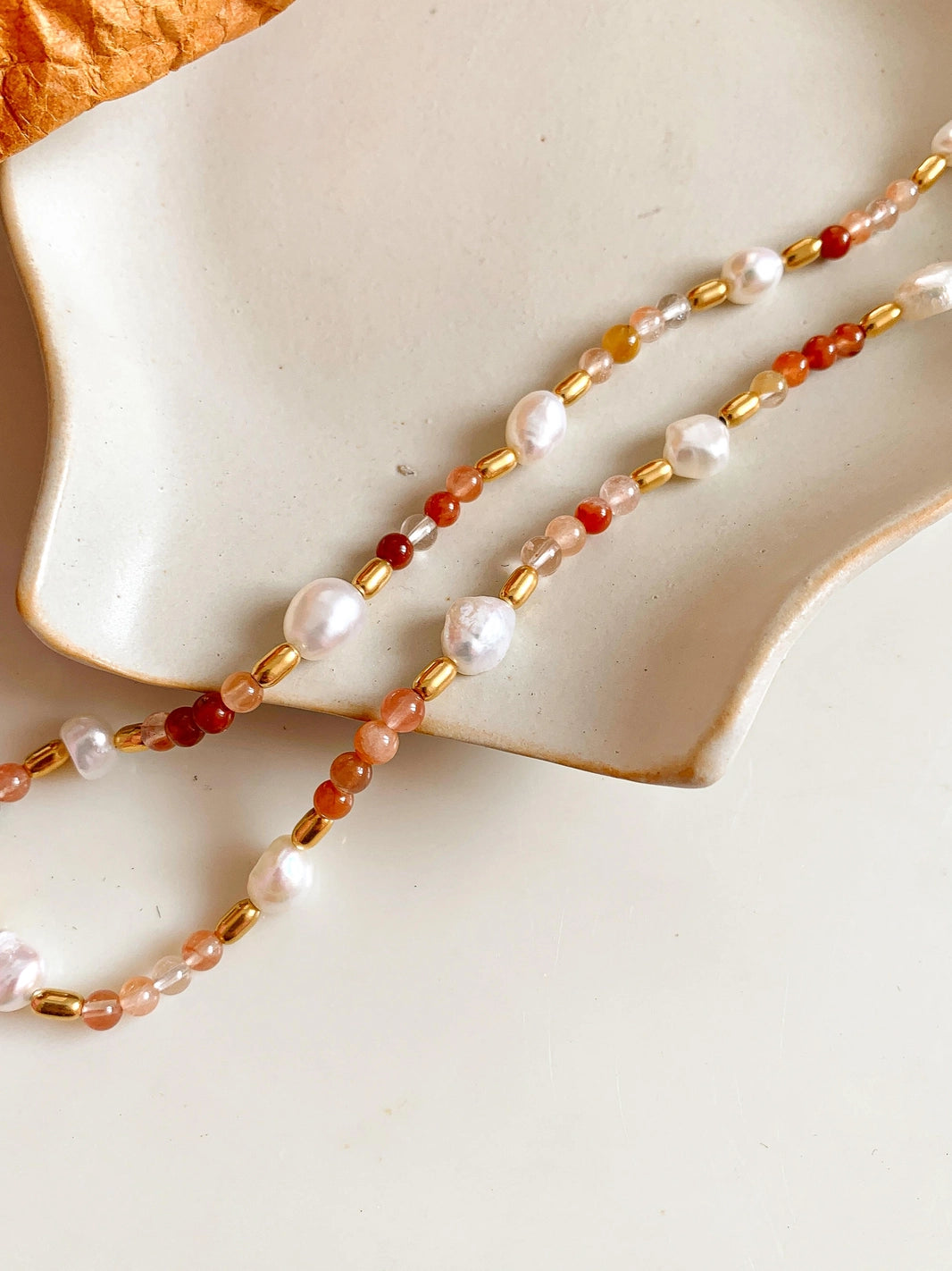 Handmade Boho Bead/Pearl Necklace - JOLIN ROSE