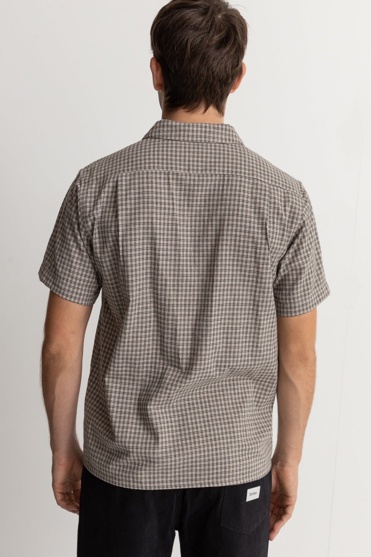 Linen Check Short Sleeve - SAND