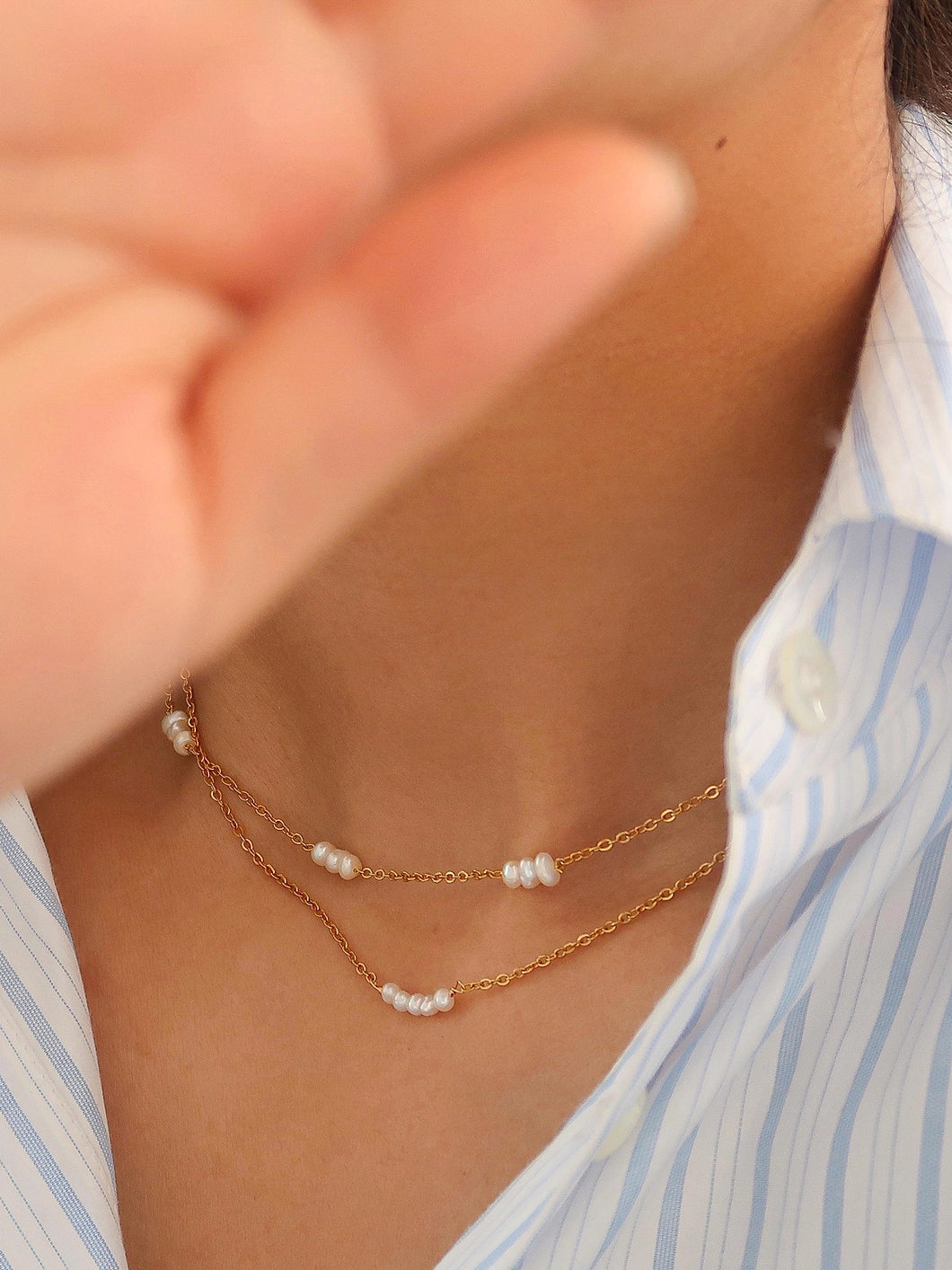 Leilani Pearl Necklace - MULTI PEARL