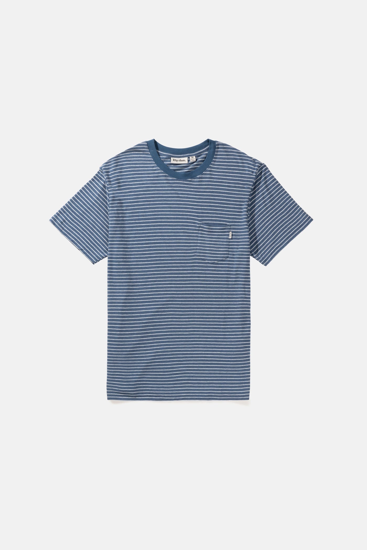 Linen Stripe Tee - SLATE