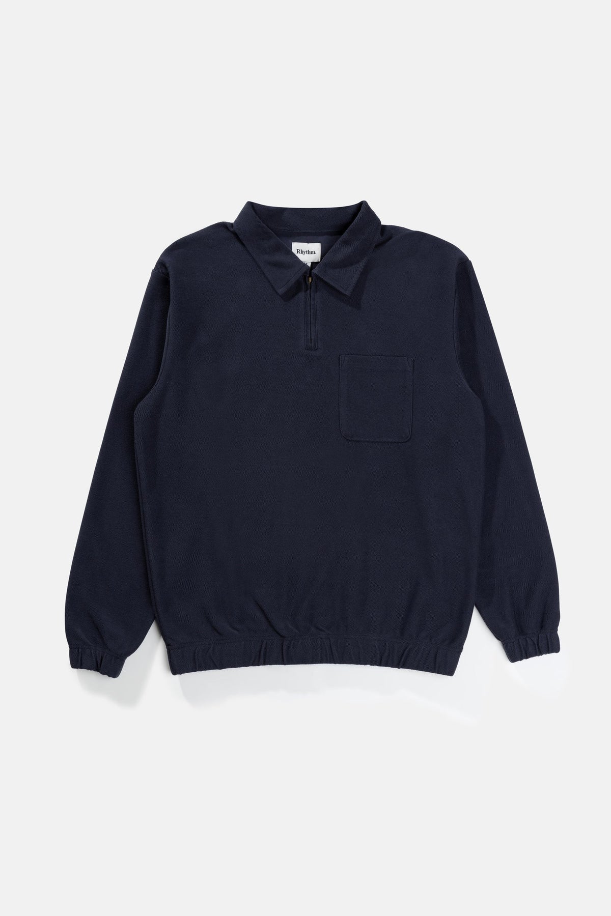 Reverse Terry Quarter Zip - NAVY