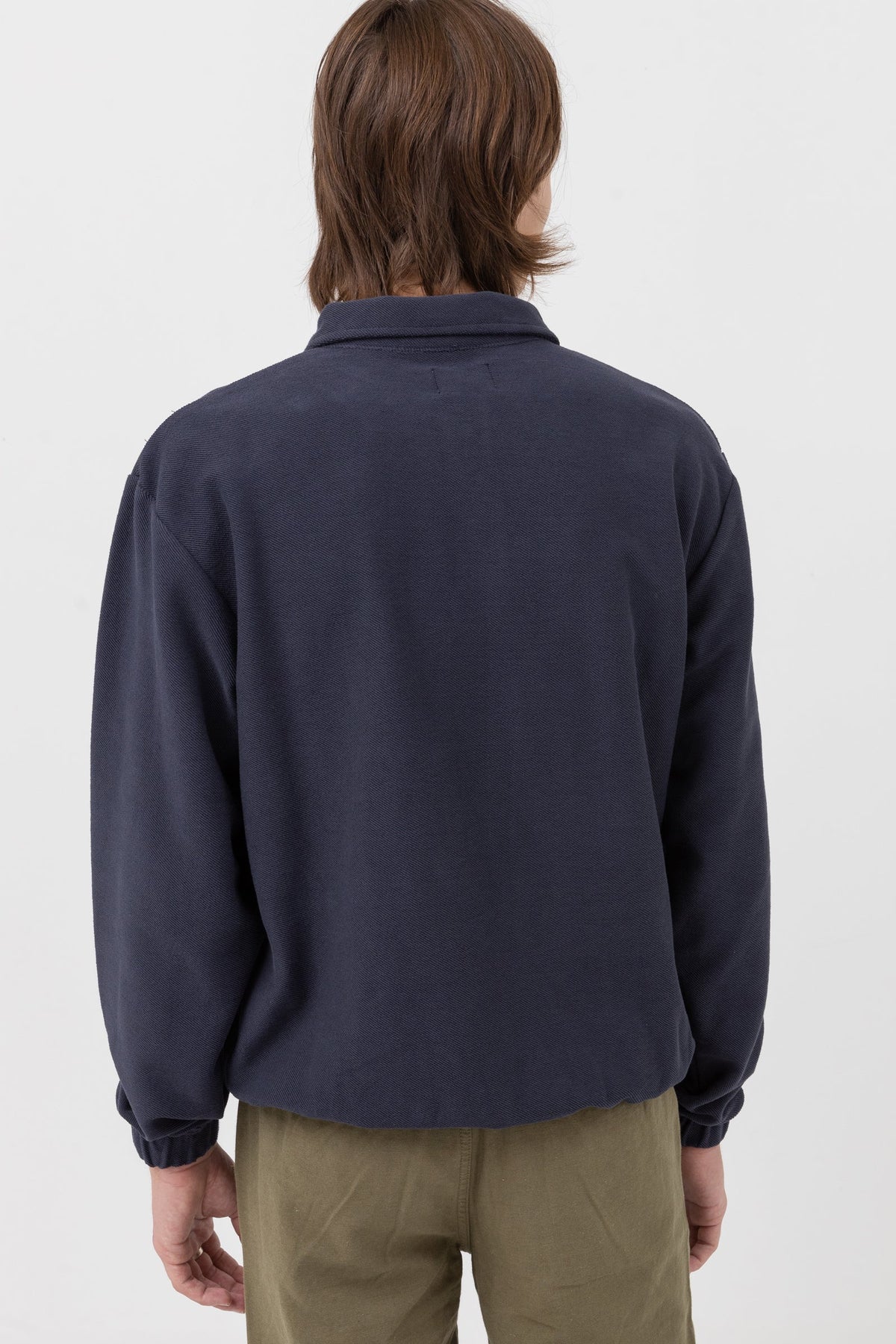 Reverse Terry Quarter Zip - NAVY