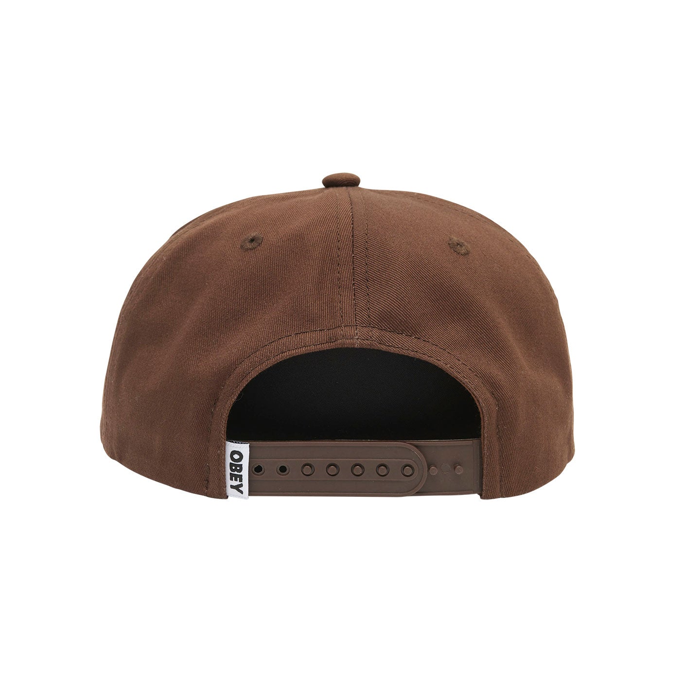Lowercase 5-Panel Snapback - BROWN