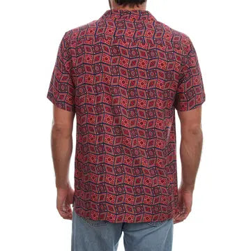 Zane Button Front Shirt - ROYAL