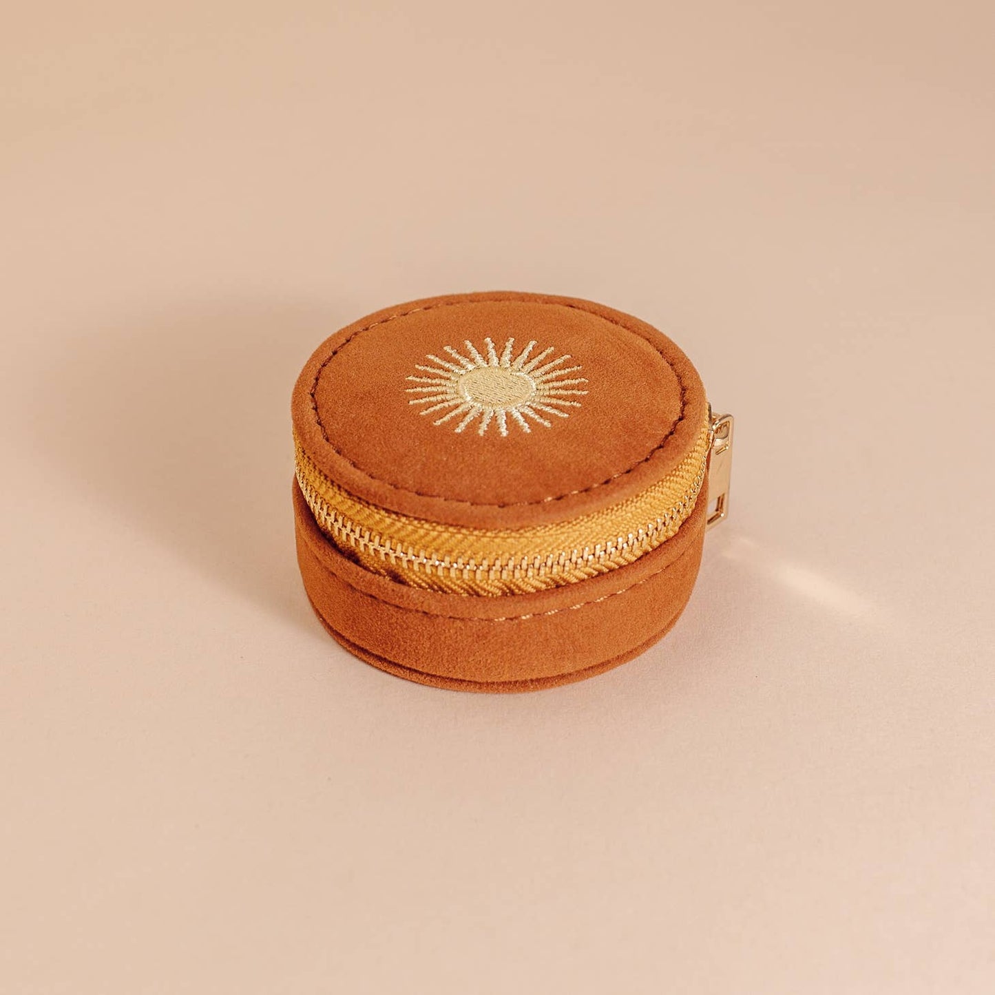 Mini Jewelry Travel Case - BURNT ORANGE