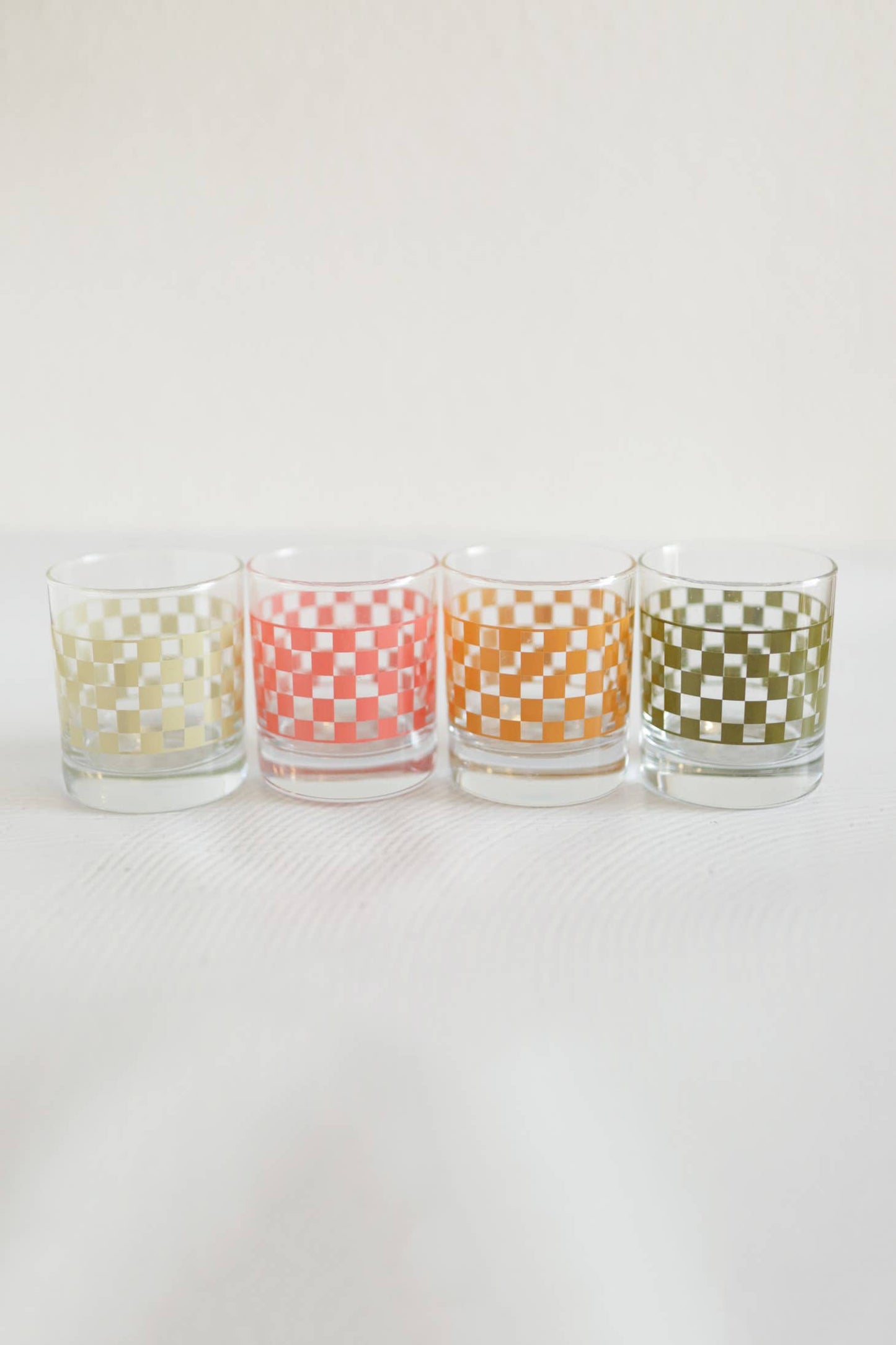 Checkered Rocks Glass