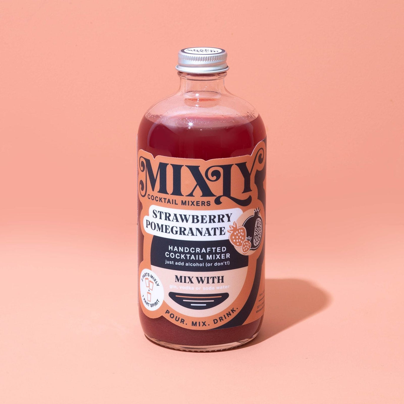 Strawberry Pomegranate Cocktail Mixer - 4oz