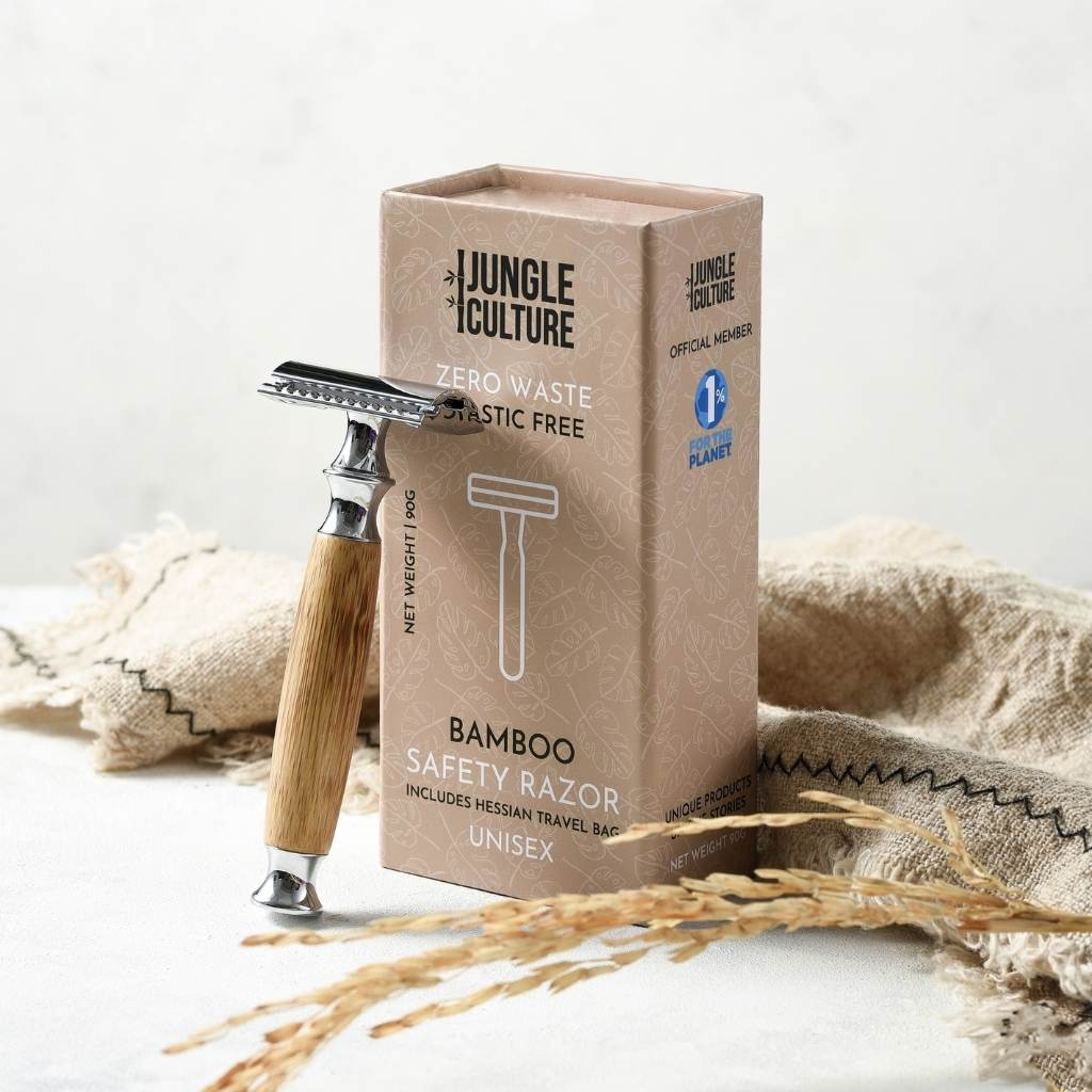 Bamboo Safety Razor - LIGHT WOOD