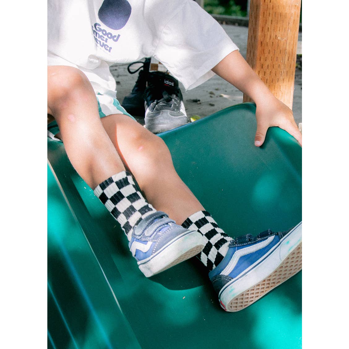 Kids Checkerboard Socks