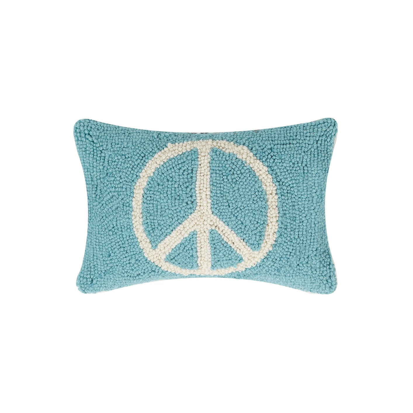 Handloom Hook Pillow - PEACE