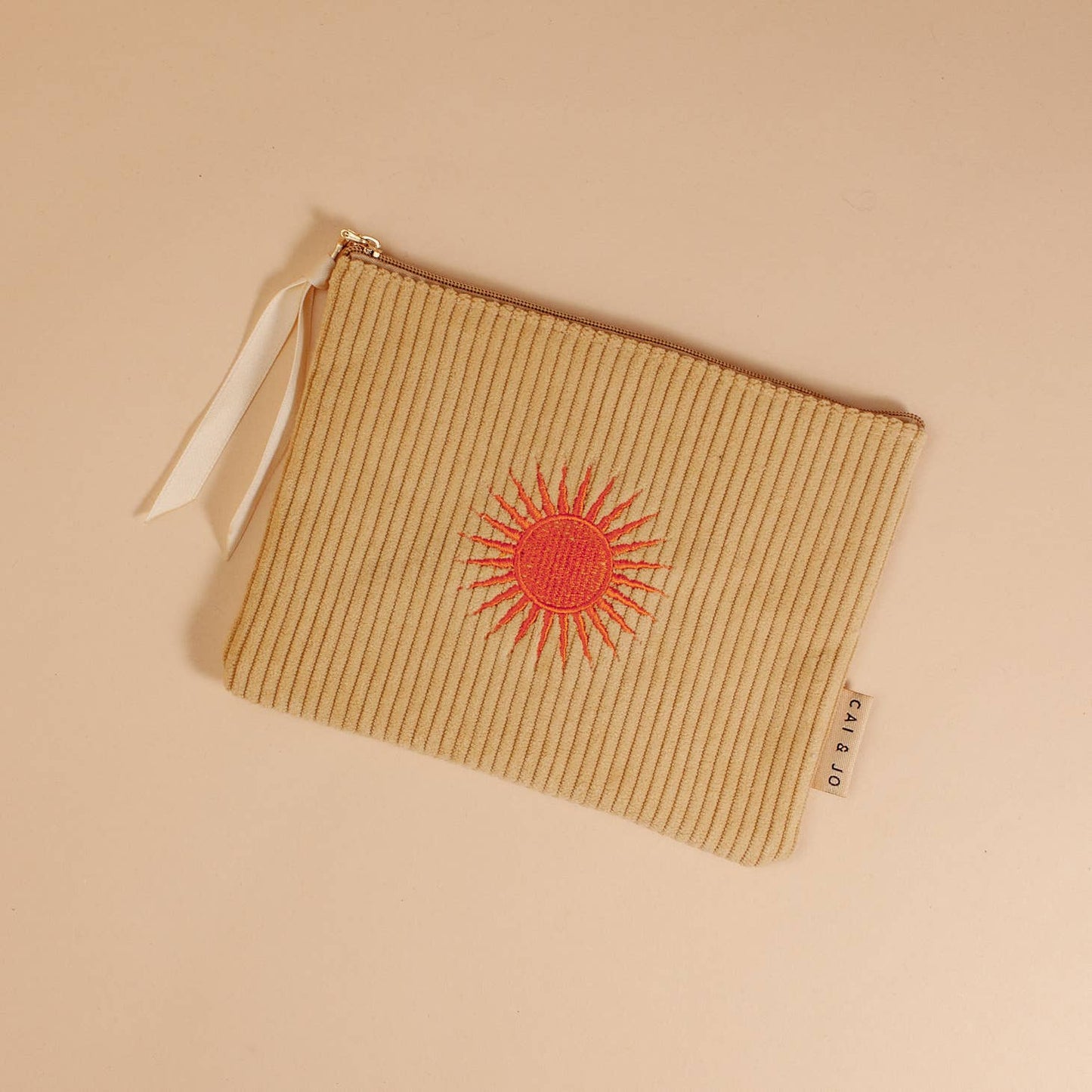Corduroy Pouch - PALE OCHRE