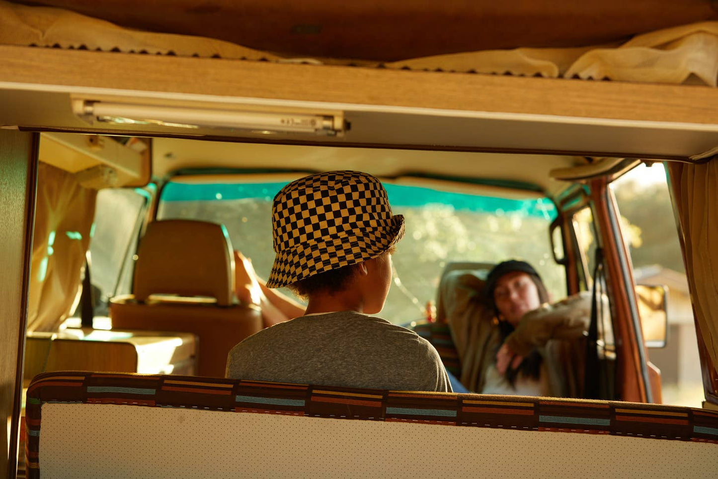 Kids Checkerboard Bucket Hat