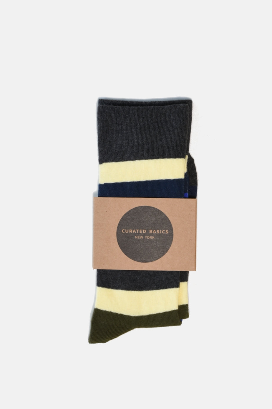Stripe Socks - YELLOW/NAVY