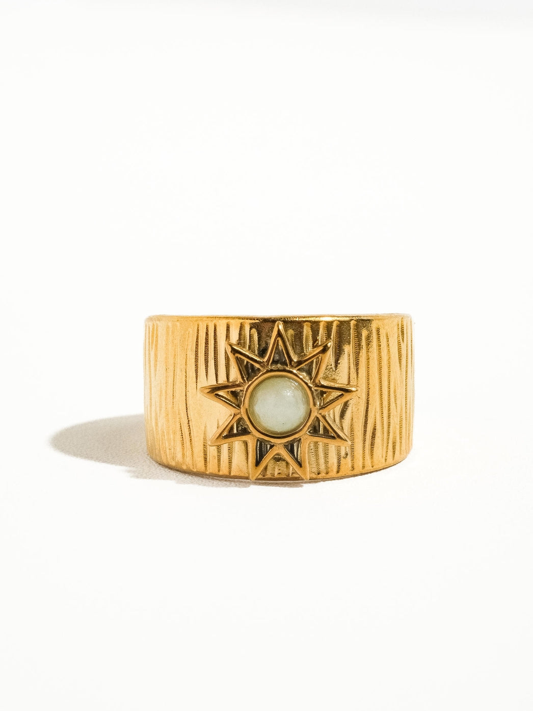 Elena Boho Sun Ring - GOLD/STONE