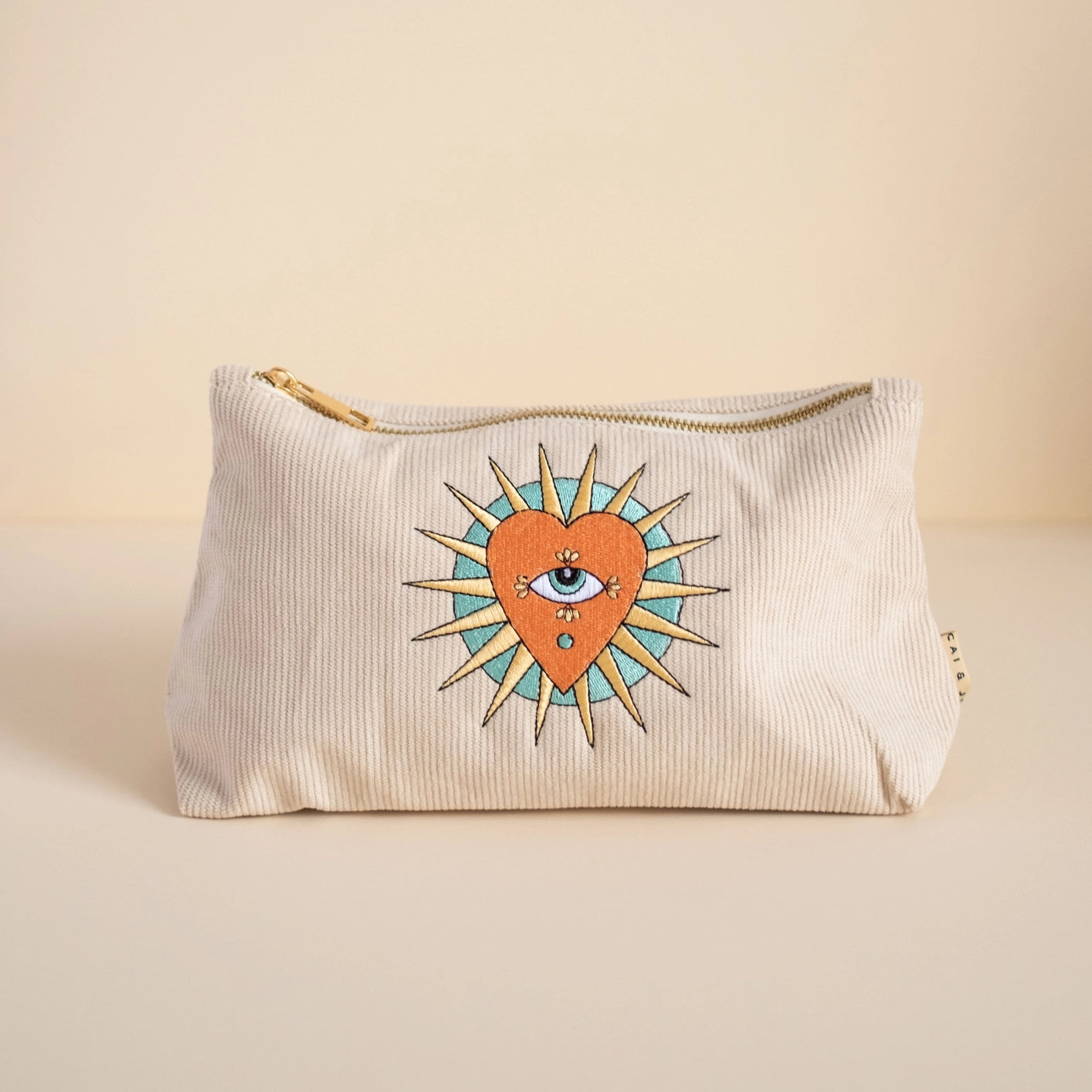 Corduroy Pouch - STONE