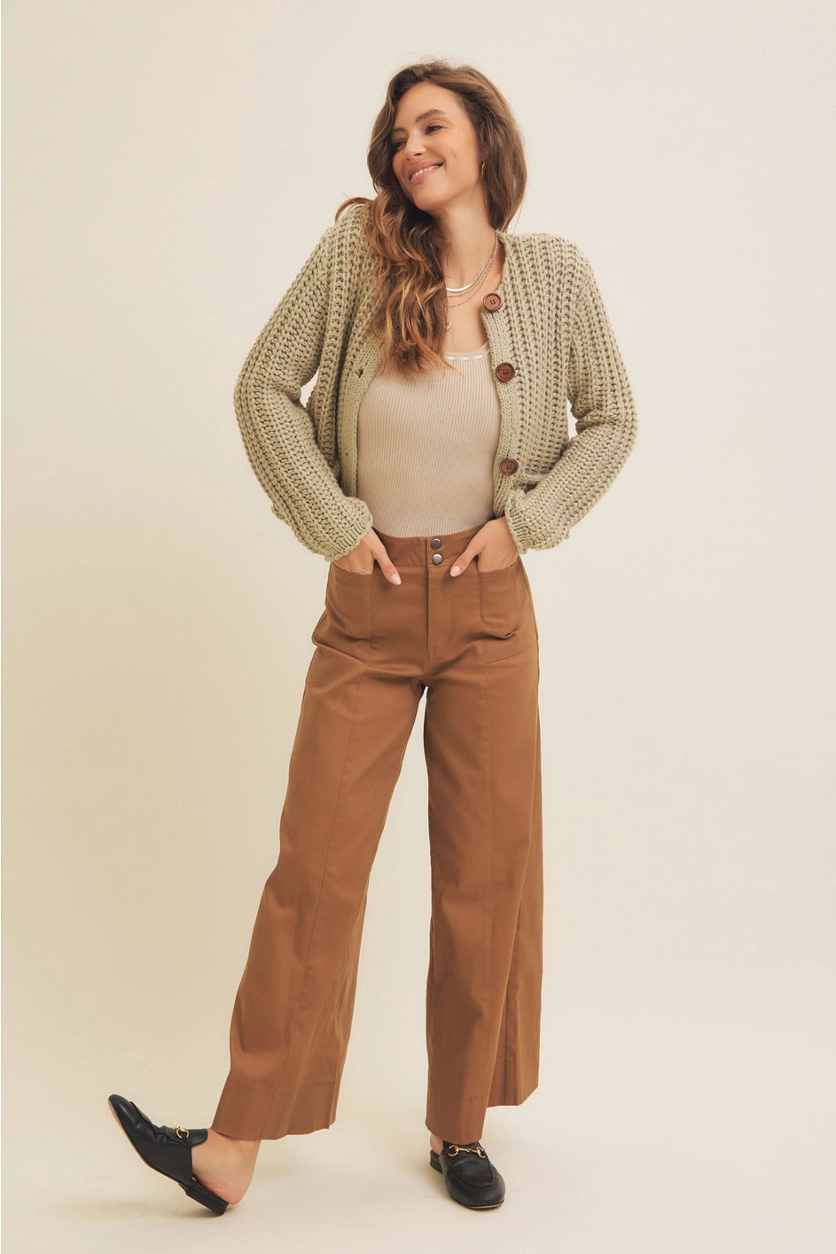 Stoney Cardigan - SAGE