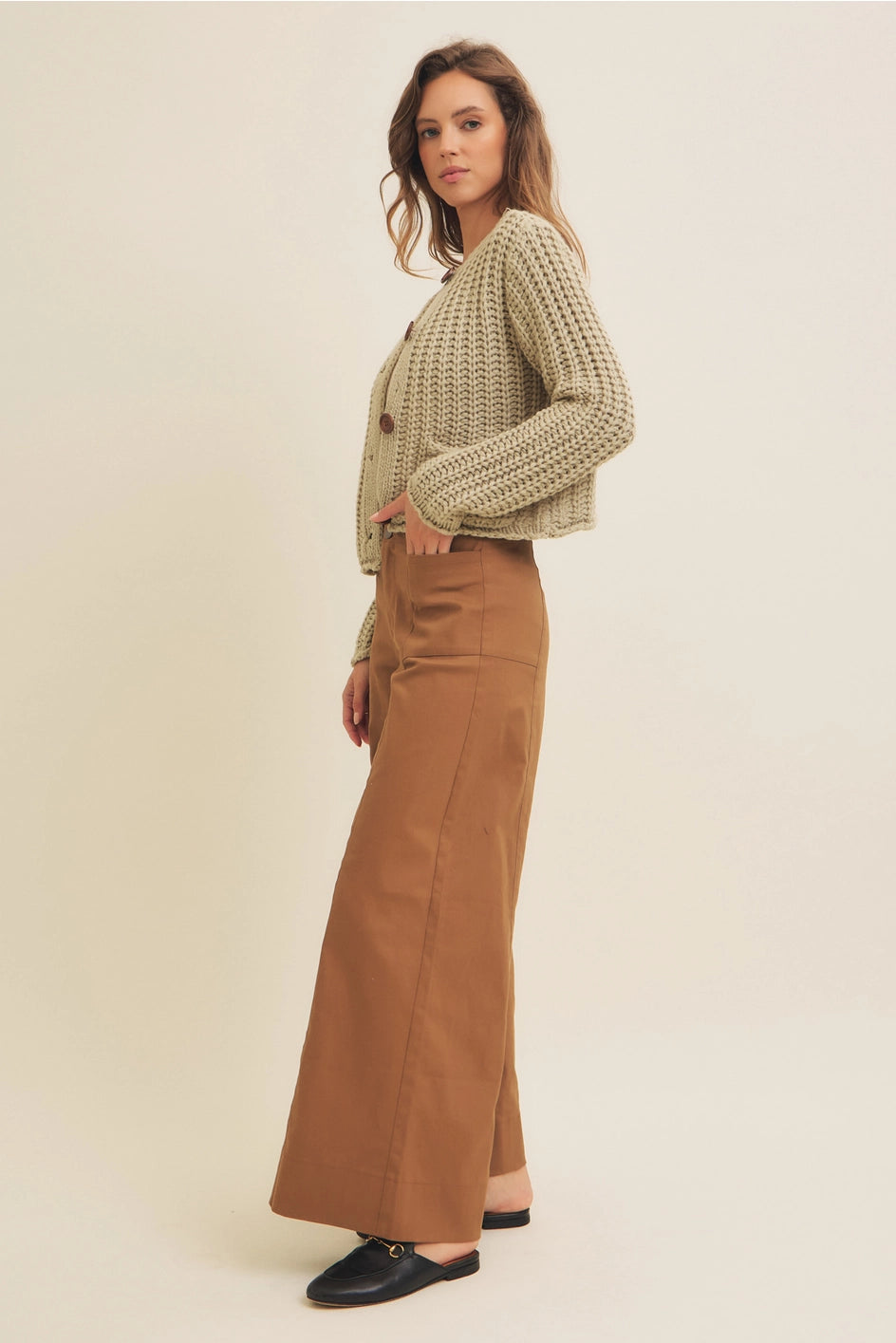 Stoney Cardigan - SAGE