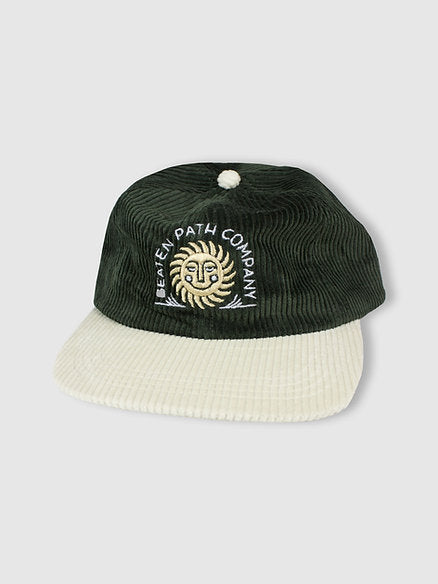 Sol Corduroy Hat - DARK GREEN