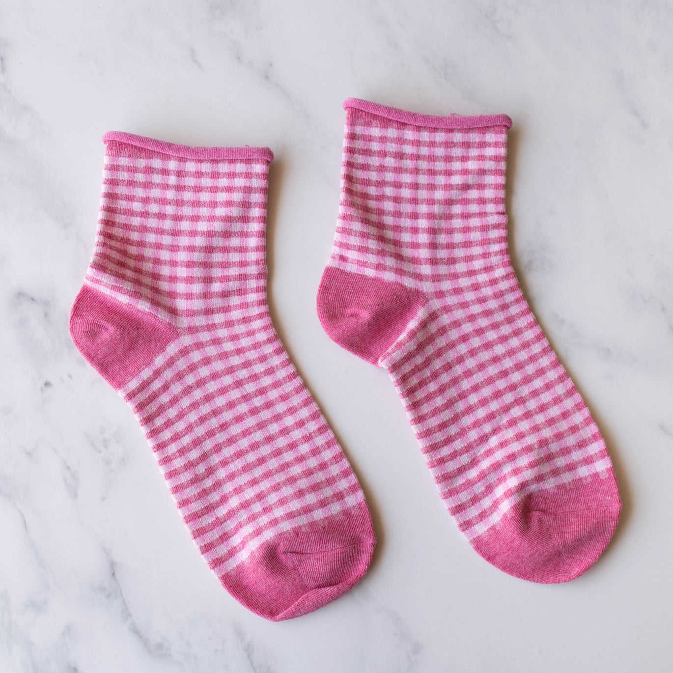Picnic Midi Crew Socks - PINK