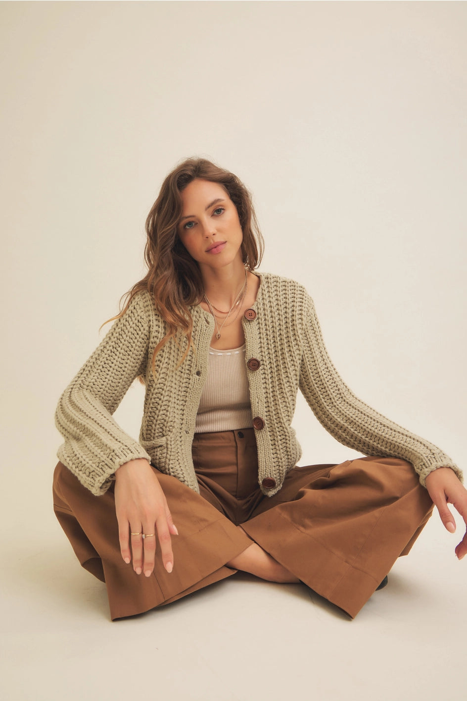 Stoney Cardigan - SAGE