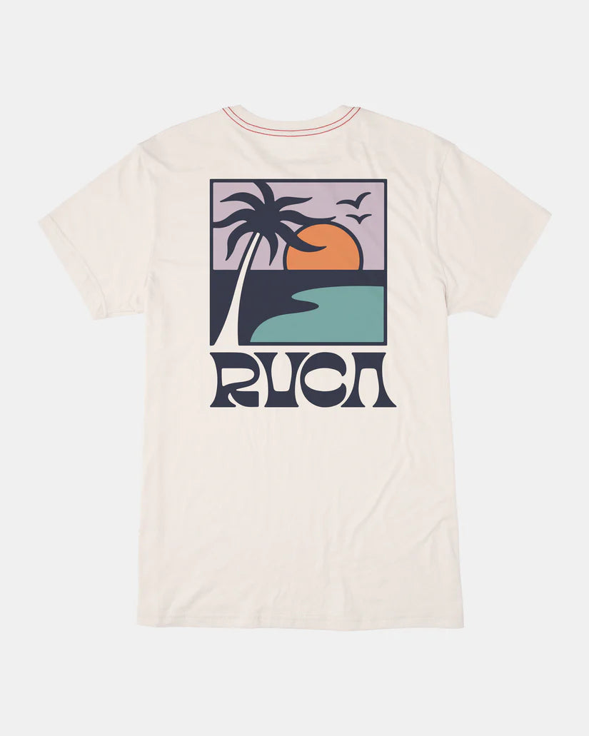 Palm Set Tee - ANTIQUE WHITE