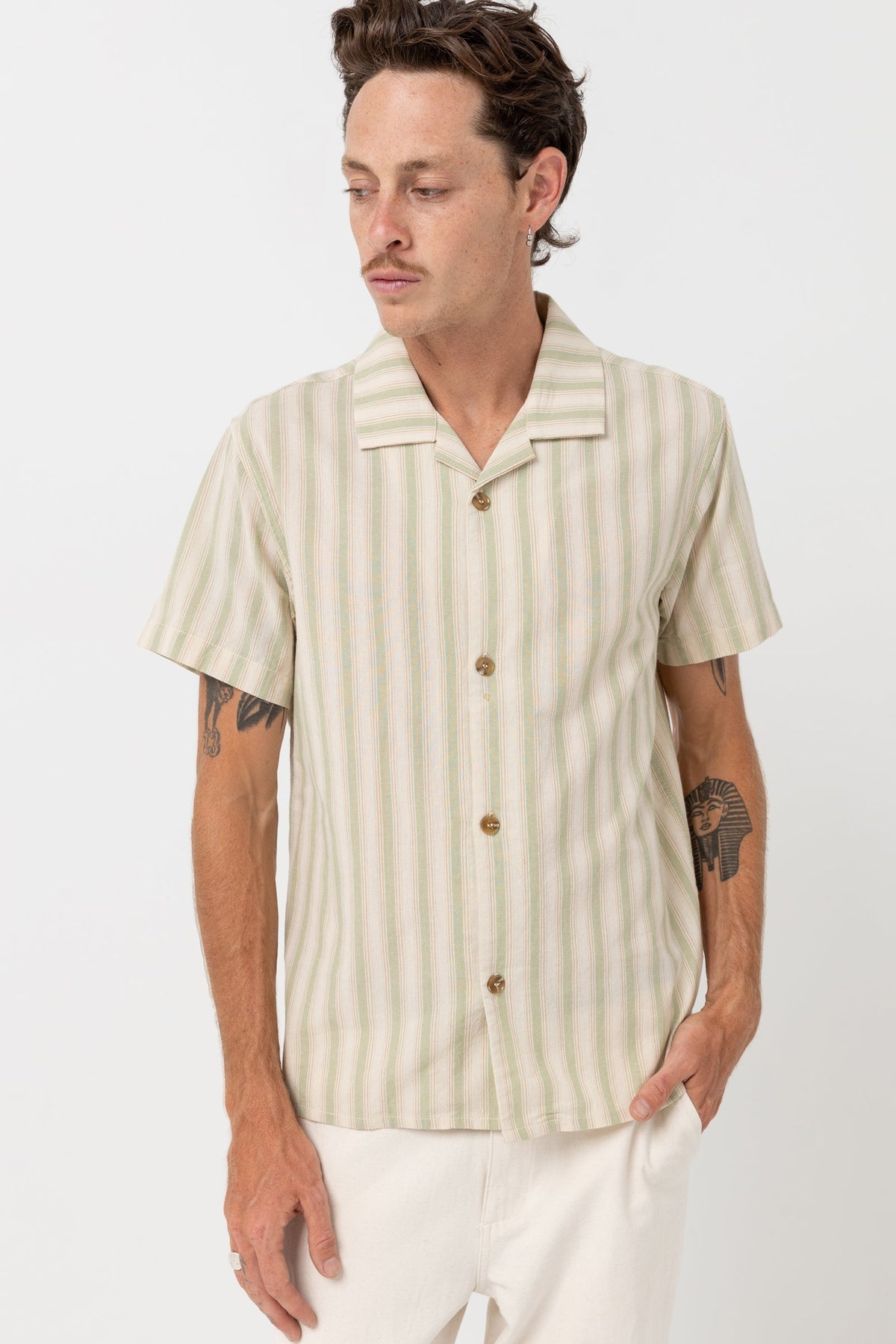 Vacation Stripe Short Sleeve - NATURAL