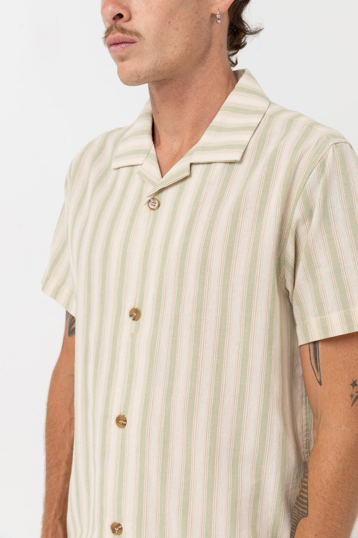 Vacation Stripe Short Sleeve - NATURAL