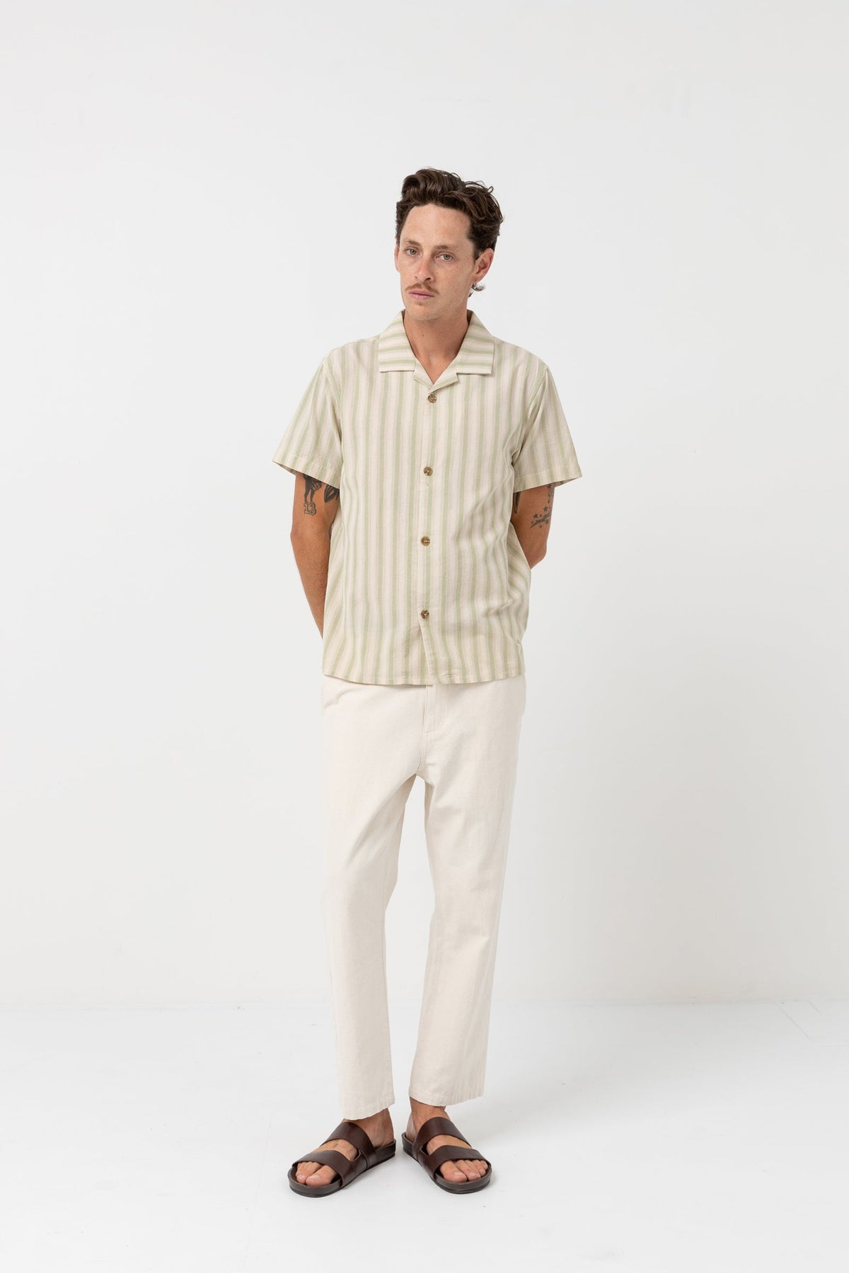 Vacation Stripe Short Sleeve - NATURAL