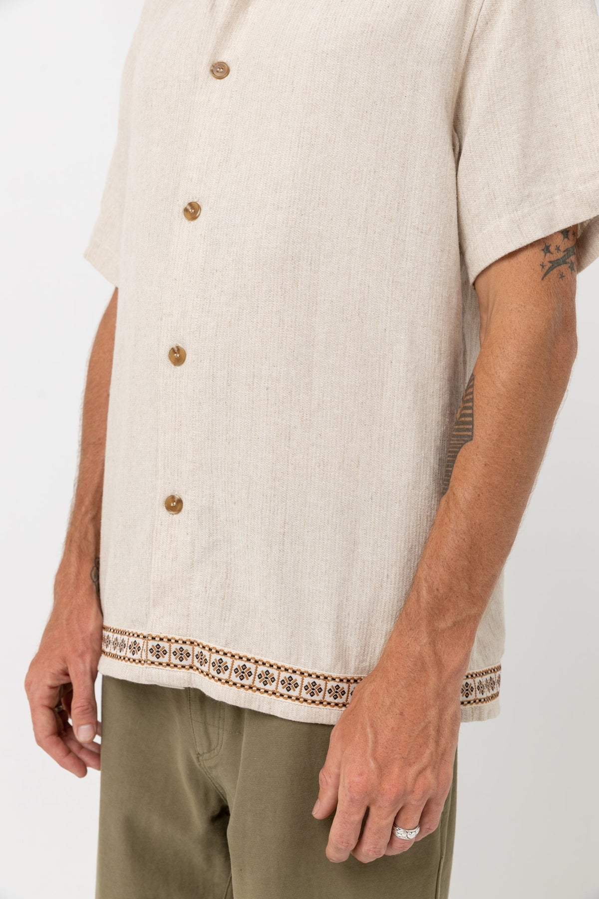 Trim Short Sleeve - NATURAL