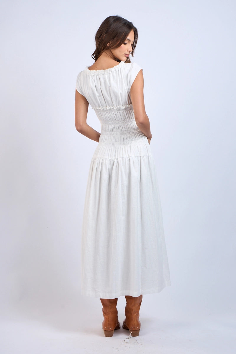 Mathilda Maxi Dress - WHITE