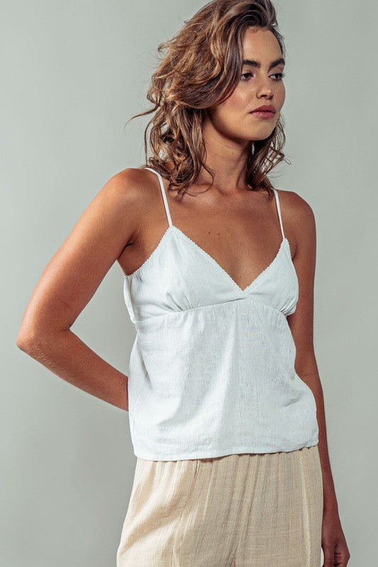 Light As A Feather Tank - WHITE LINEN