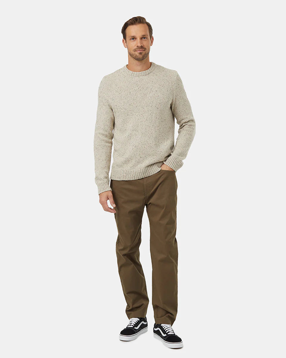 Highline Nep Crew Sweater - PALE OAK