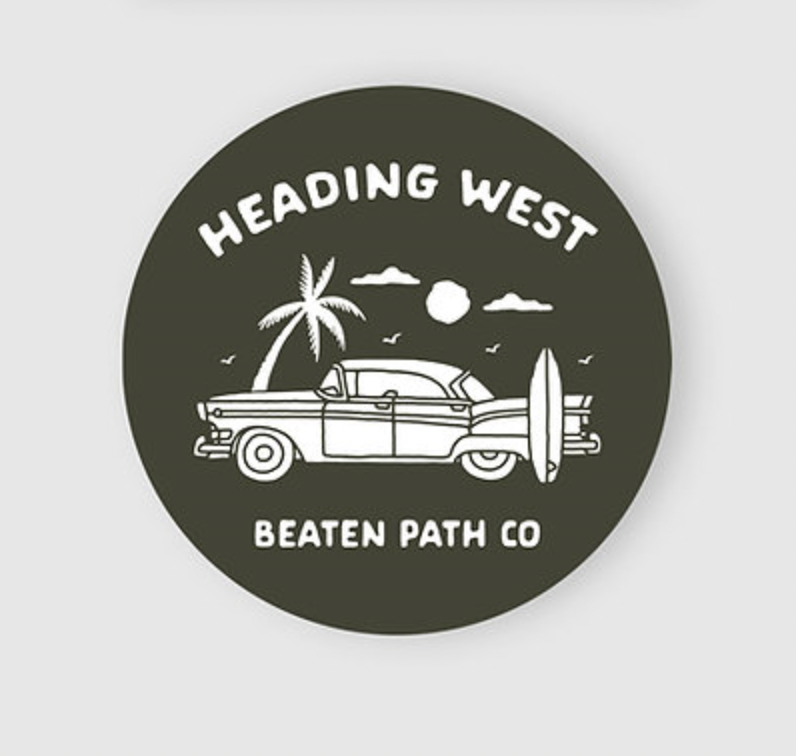 Heading West Sticker - MALIBU
