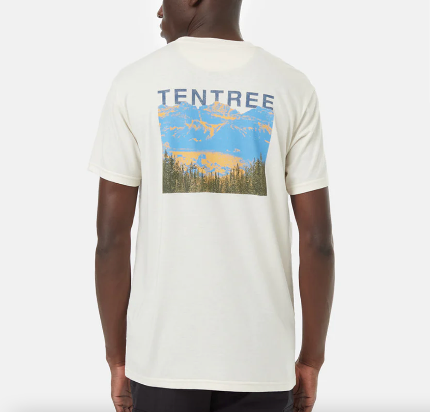Graphic Mountain Tee - VINTAGE WHITE/PARISIAN BLUE
