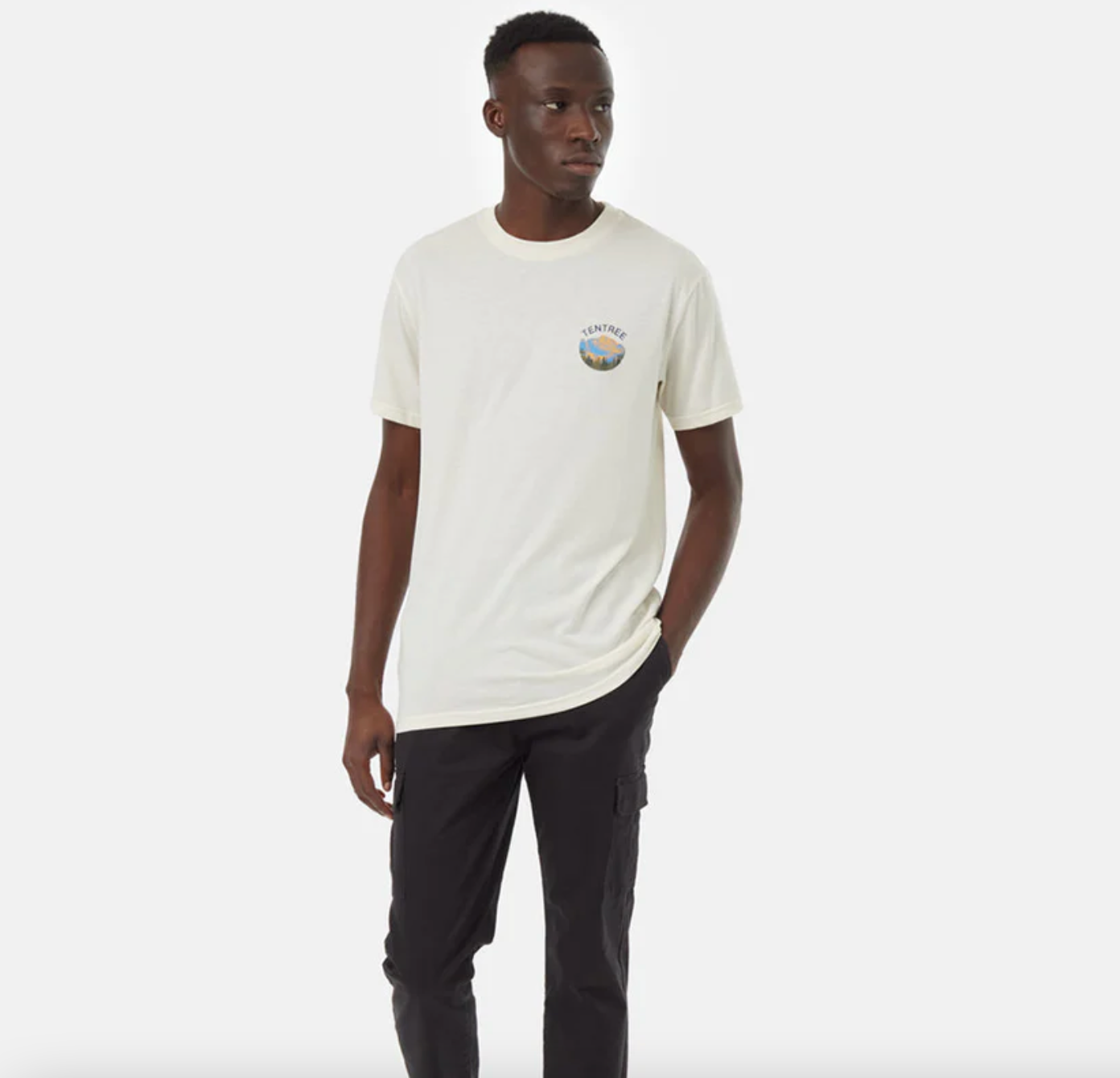 Graphic Mountain Tee - VINTAGE WHITE/PARISIAN BLUE
