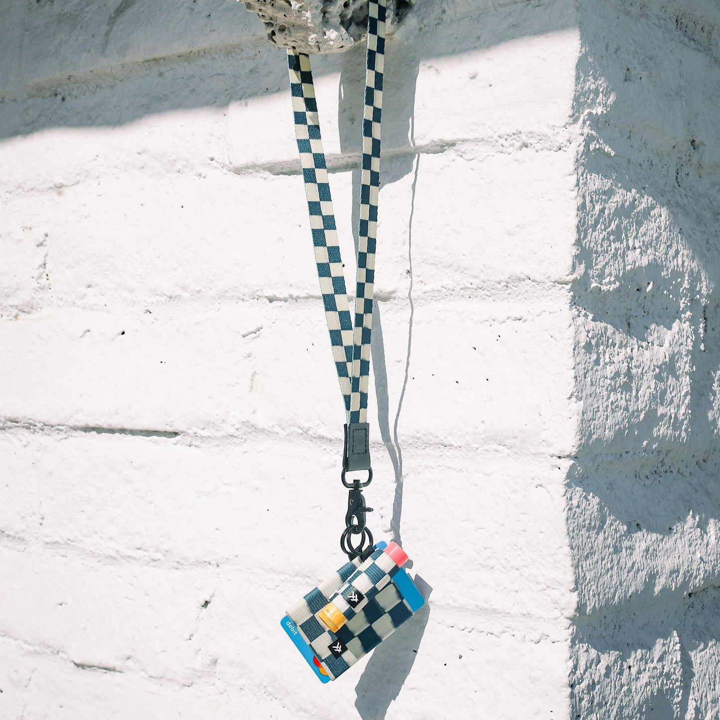 Neck Lanyard - FADED CHECK