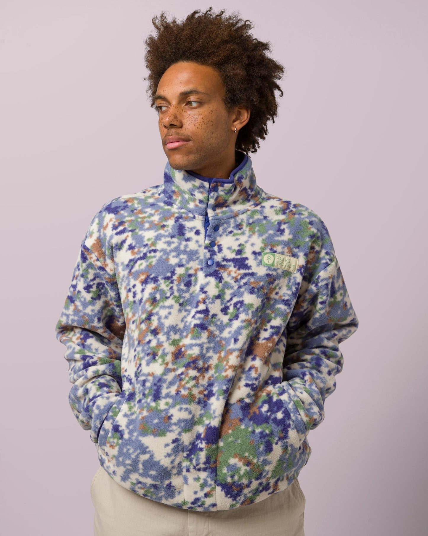 Yosemite Rocks Trail Fleece - BLUE MULTI