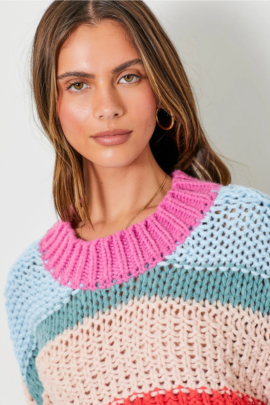 My Love Sweater - PINK MULTI