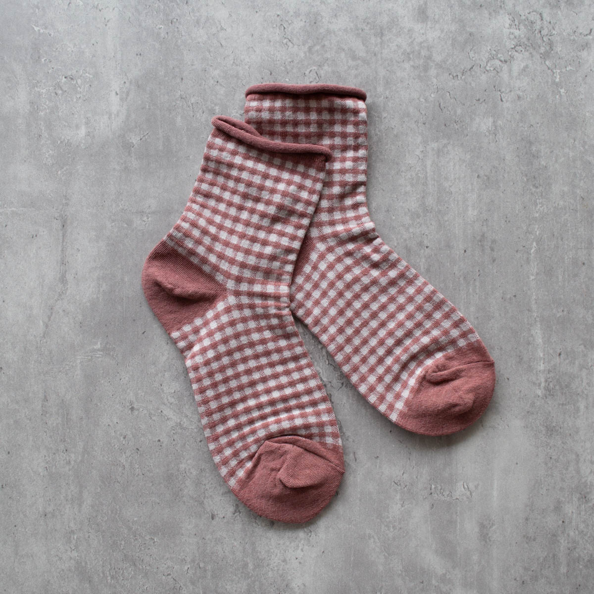 Picnic Midi Crew Socks - MAUVE