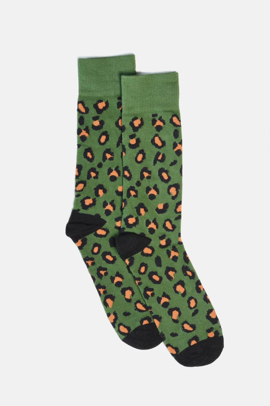 Leopard Socks - GREEN