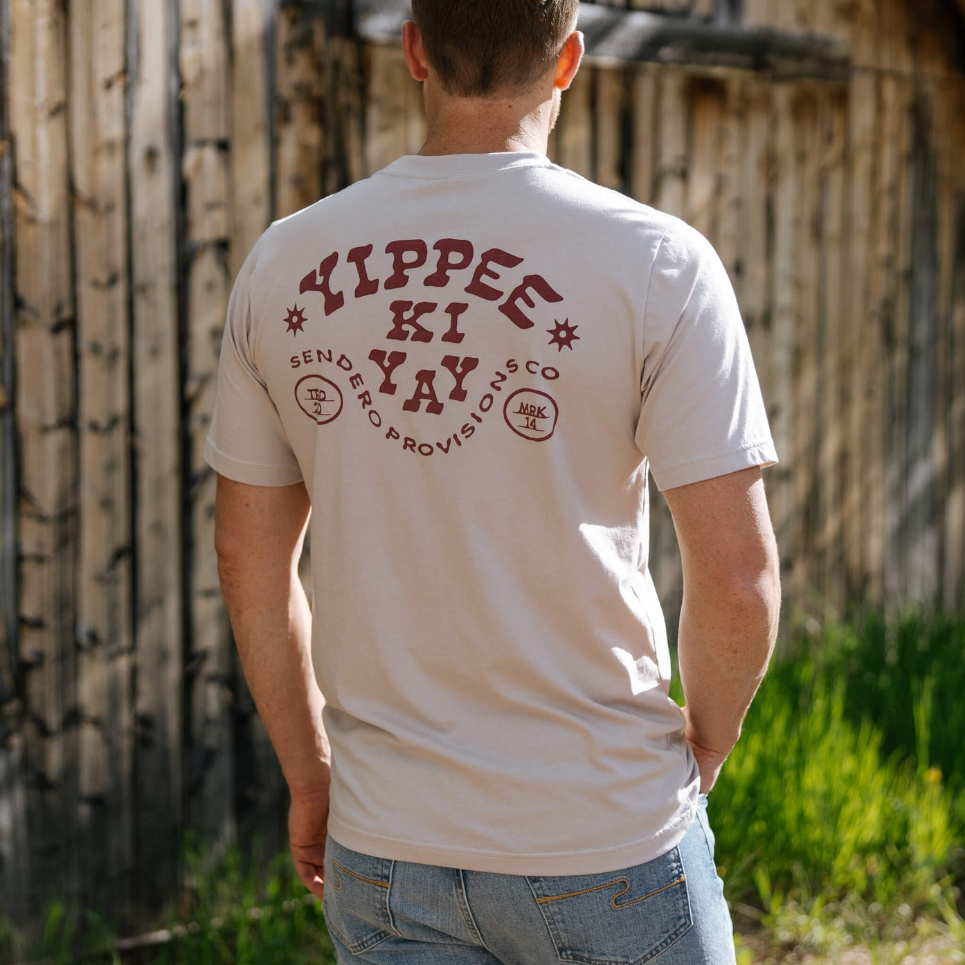 Yippee Ki Yay Tee - BEIGE