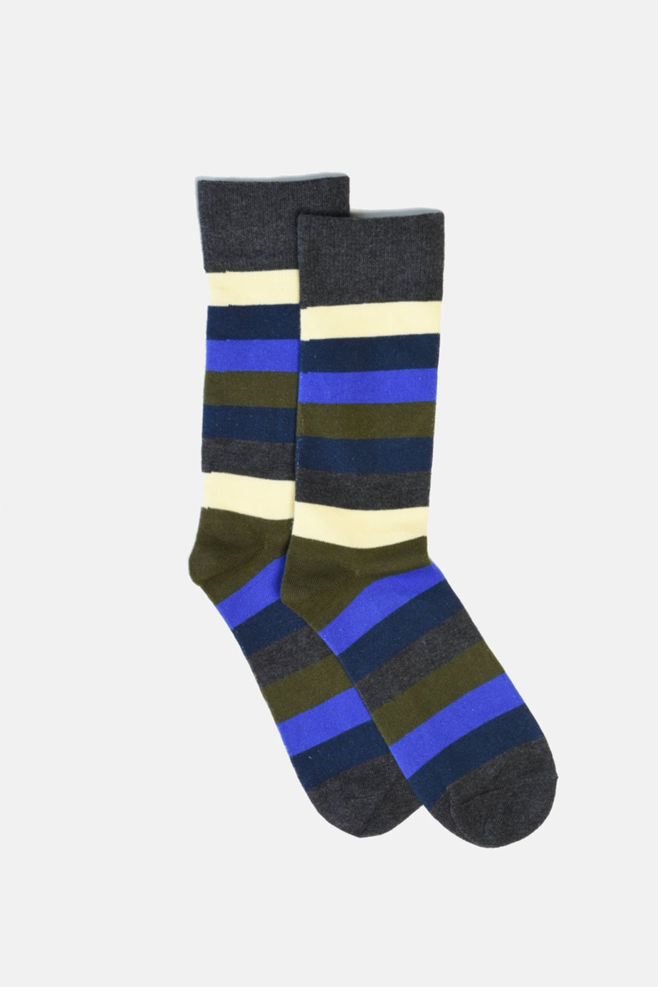 Stripe Socks - YELLOW/NAVY