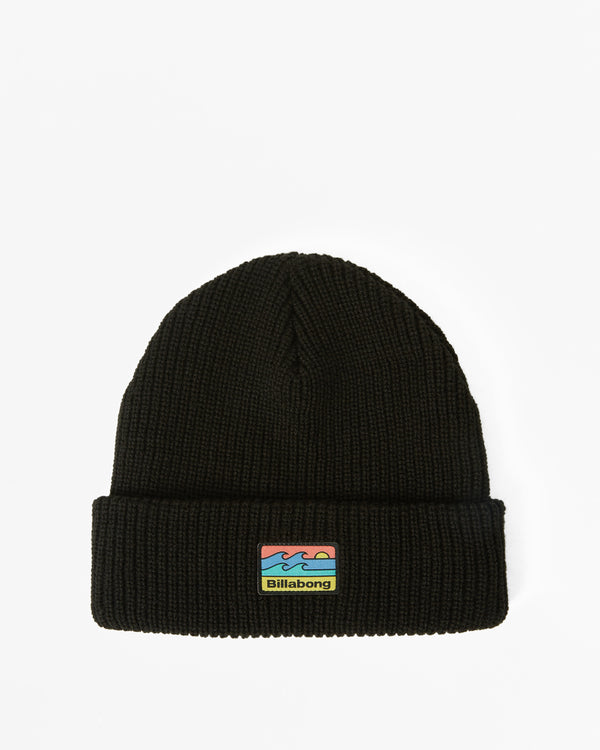 Walled Beanie - BLACK