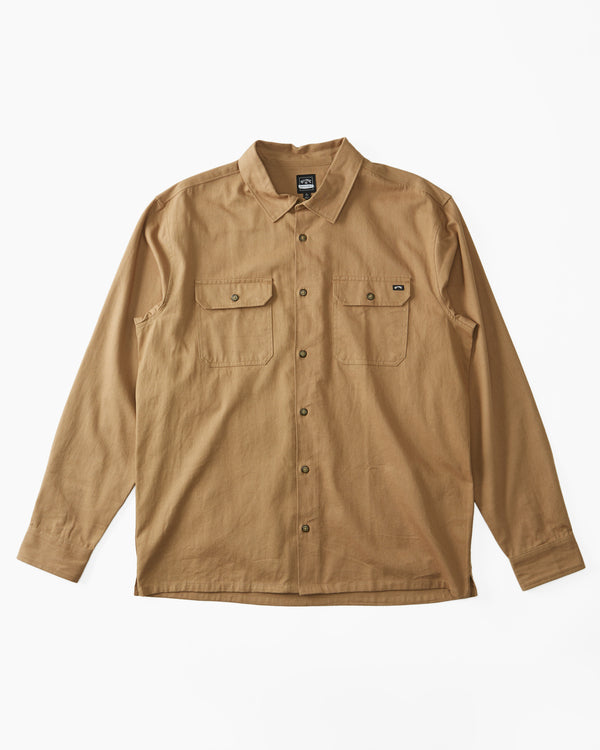 Zeledon Solid Flannel - GRAVEL