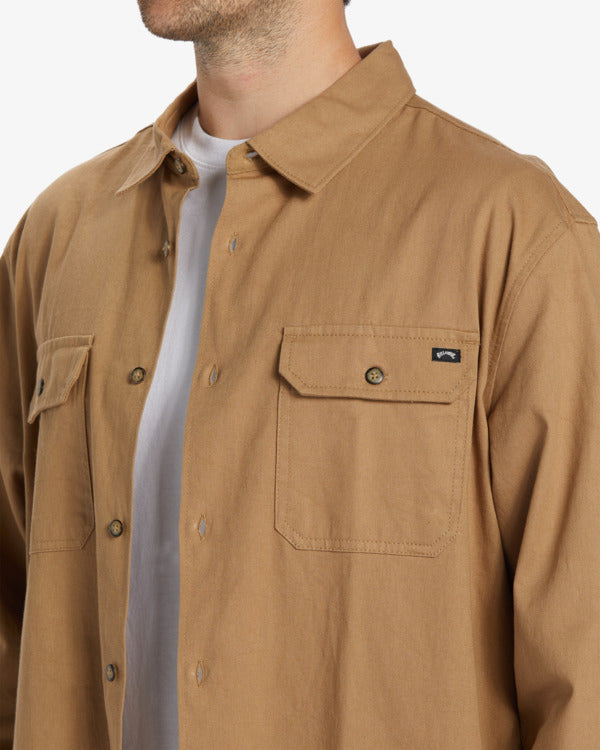 Zeledon Solid Flannel - GRAVEL