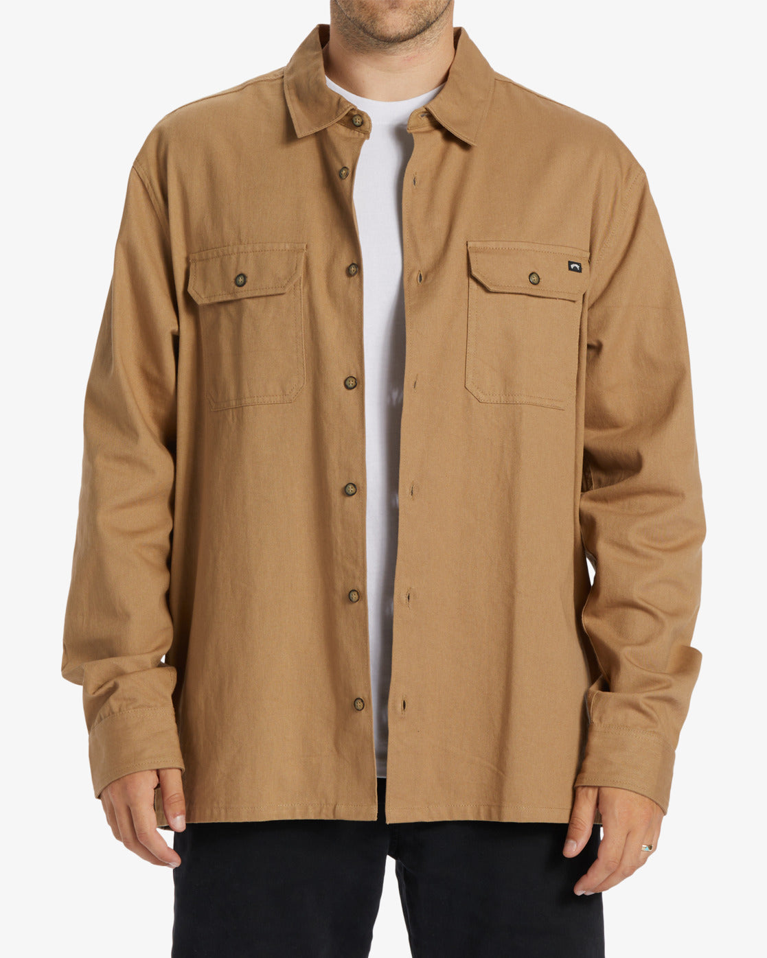 Zeledon Solid Flannel - GRAVEL