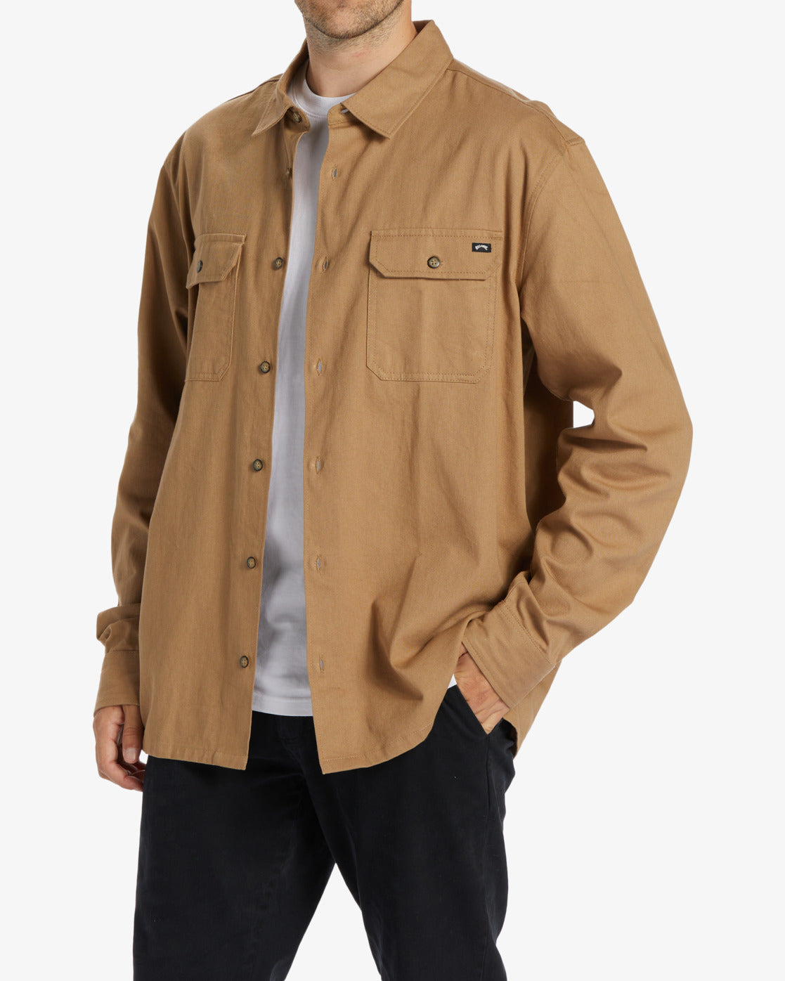 Zeledon Solid Flannel - GRAVEL