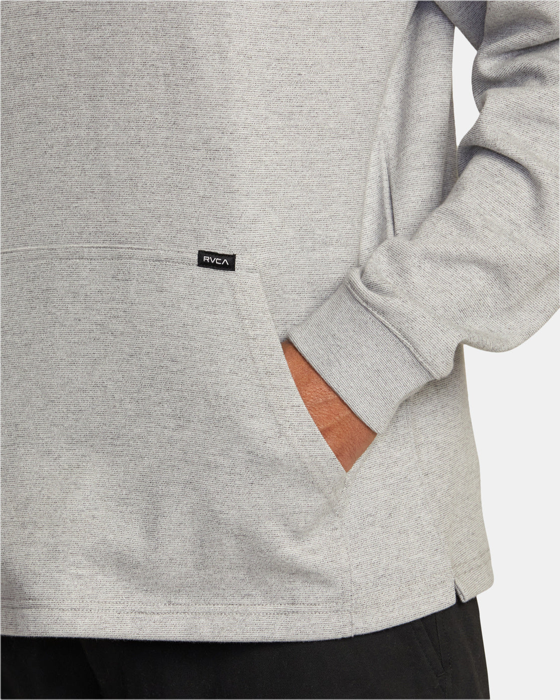 Fairfax Striped Long Sleeve Polo - CEMENT