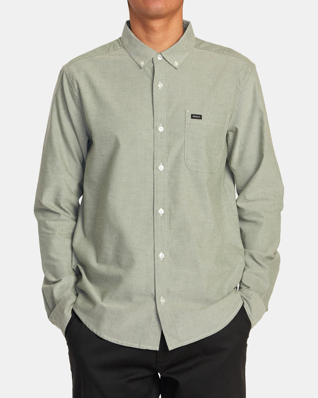That'll Do Stretch Long Sleeve - COLLEGE GREEN