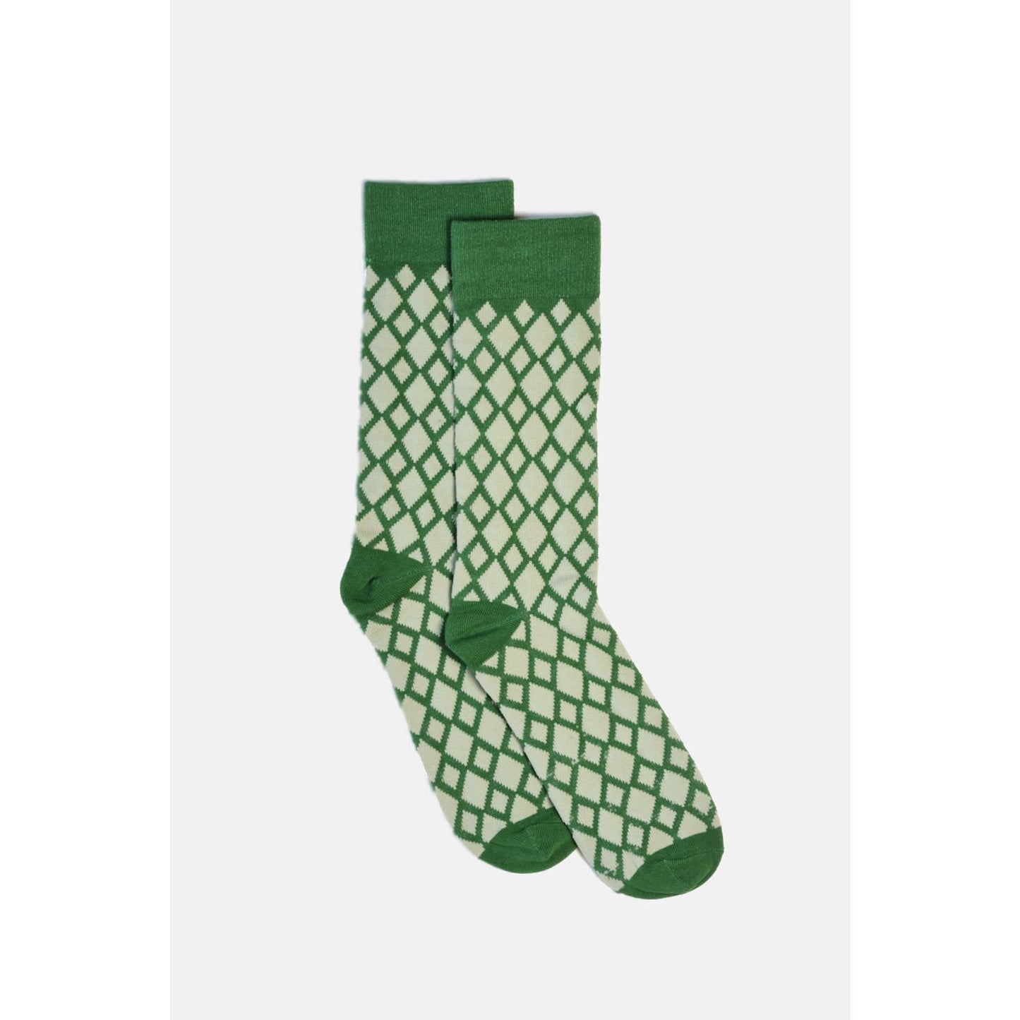 Diamond Socks - GREEN